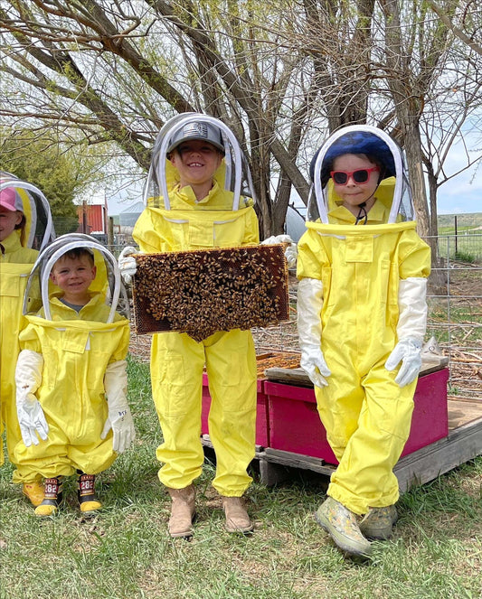 kids bee keeping 