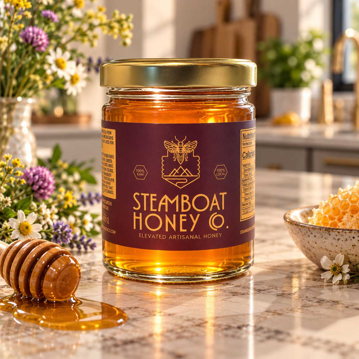 Plain Clover & Wildflower Honey - Steamboat Honey Company